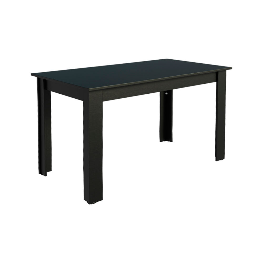 Mesa de Comedor Rectangular Tapa de Madera 5231 Negro