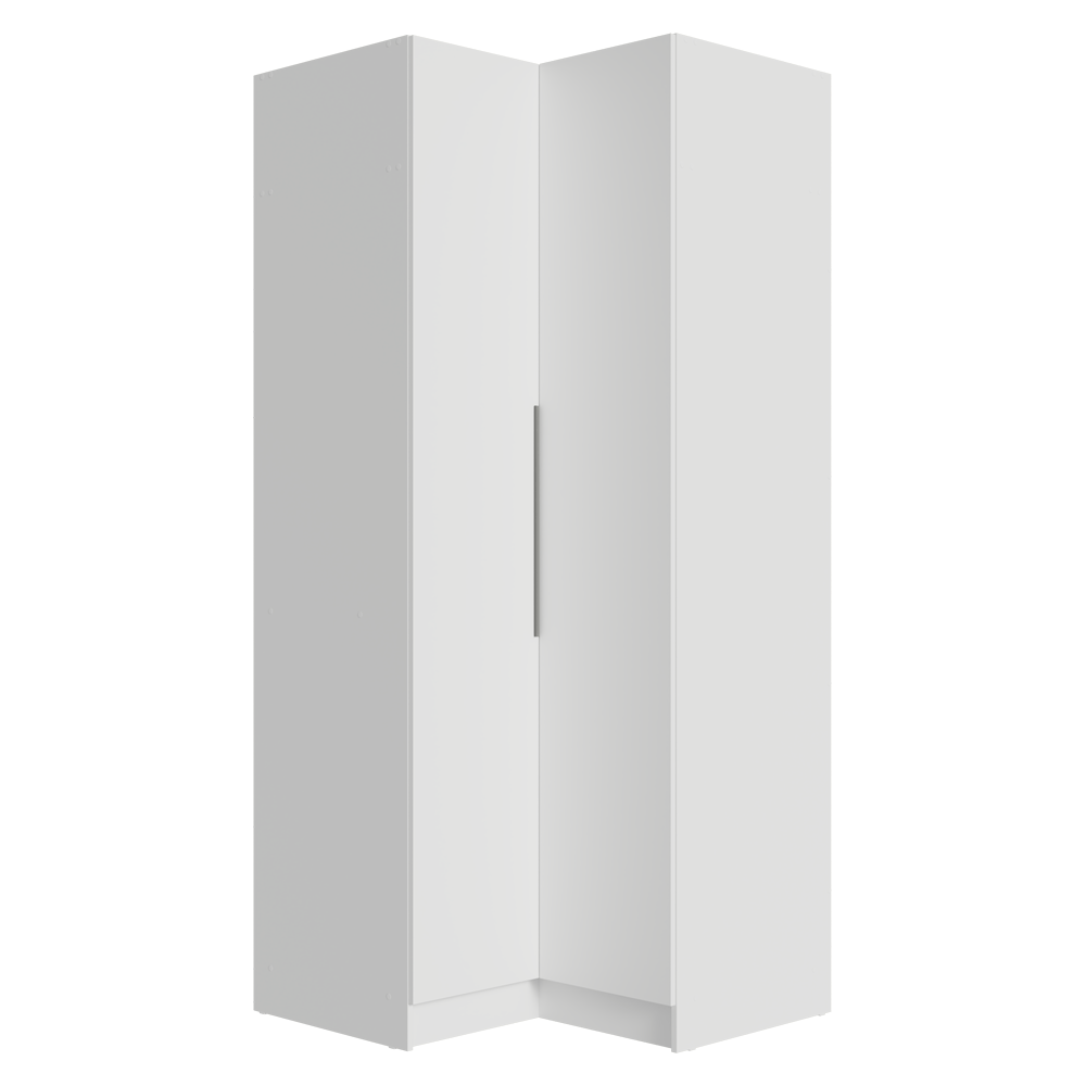 Placard Modulado de Esquina 190 cm 2 Puertas Neo Blanco