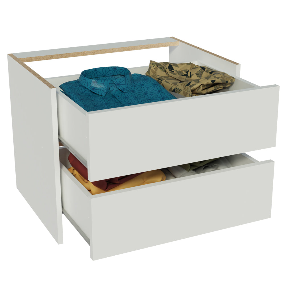 Kit 2 Cajones Blancos para Placard Denver, Monaco y Lyon