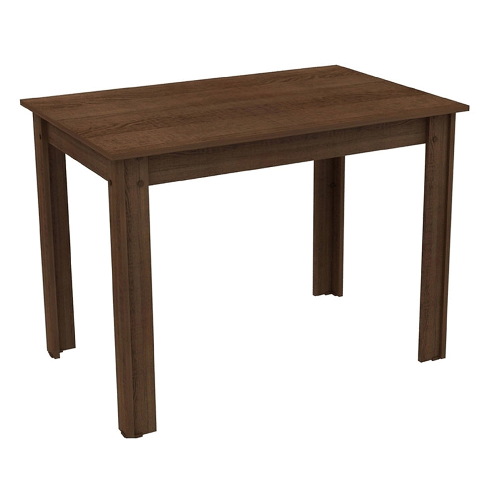 Mesa de Comedor Rectangular con Tapa de Madera 5258B Marrón