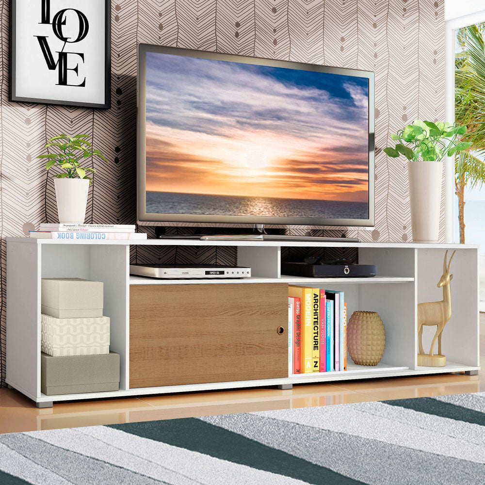Rack para TV hasta 65 Pulgadas Madesa Cancun Blanco/Marrón