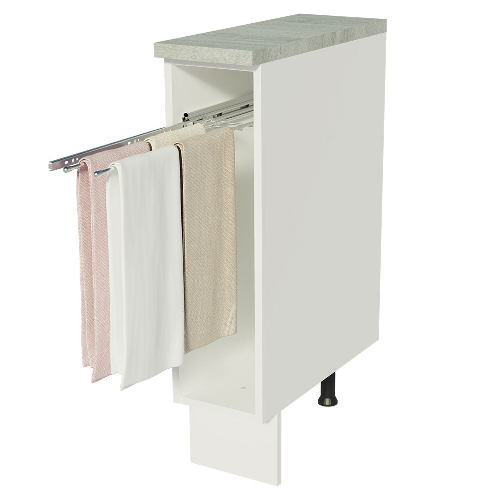 Bajo Mesada Repassador 20 x 60 cm (Con Mesada) para Cocinas Blanco Madesa