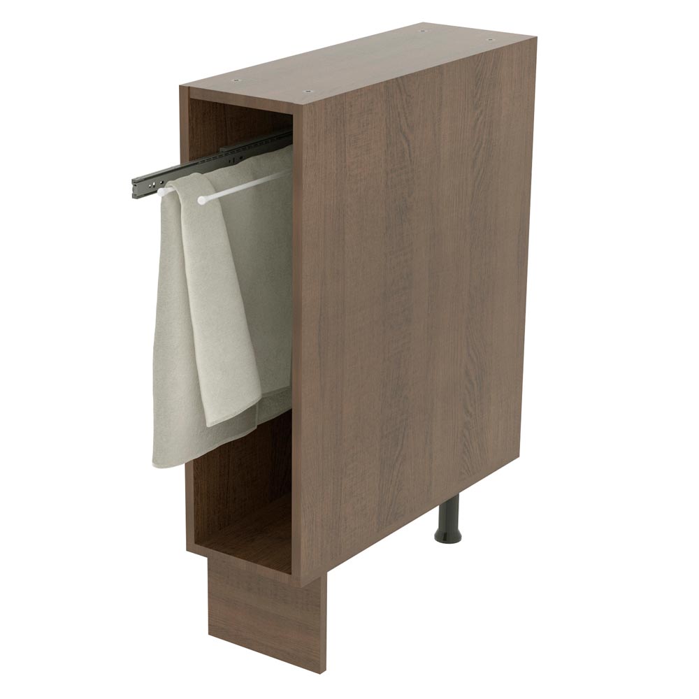 Porta Repasador 20 x 60 cm (Sin Mesada) para Cocinas Marrón Madesa