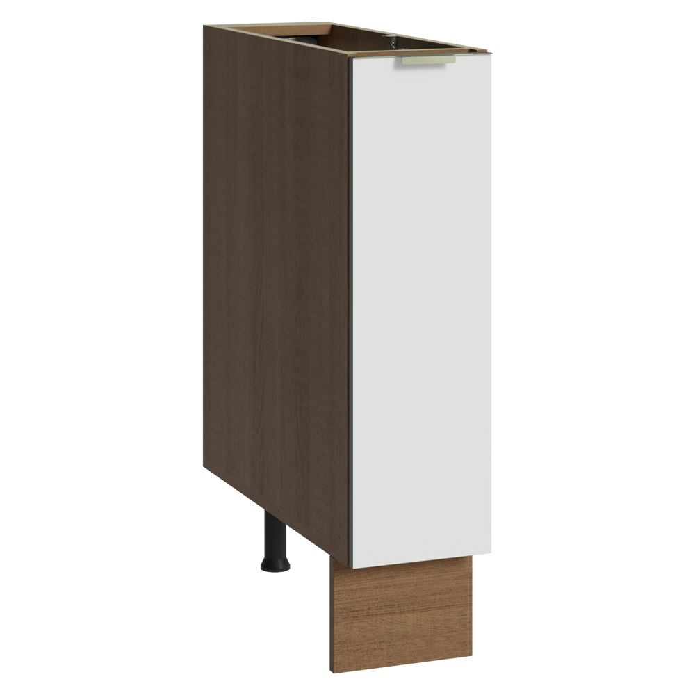 Especiero 20 cm X 60 cm, 1 Puerta (Sin Mesada) Terciopelo Marrón/Blanco Lux Madesa