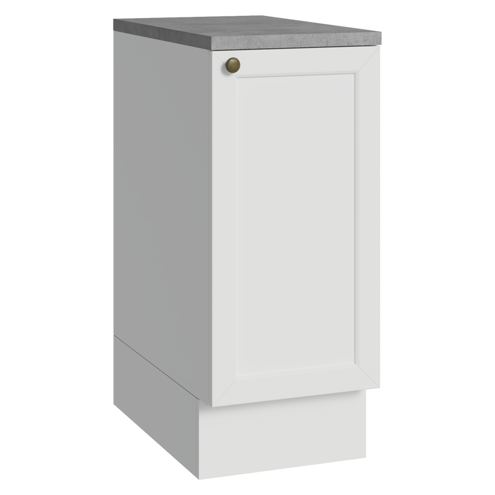 Bajo Mesada de Cocina 35 x 60 cm 1 Puerta (con Mesada) Blanco Vik Madesa