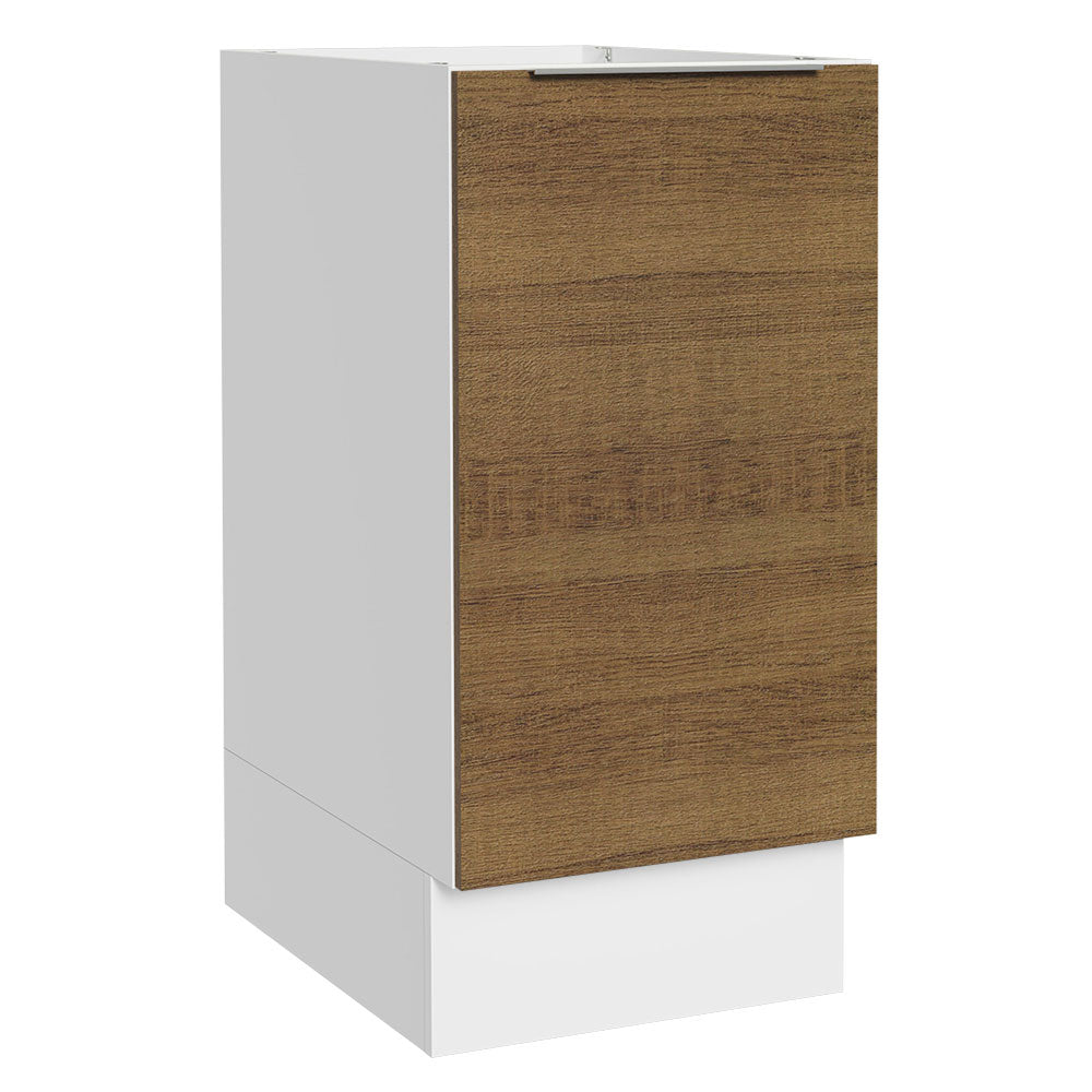Bajo Mesada Cocina 35 x 60 cm 1 Puerta (Sin Mesada) Blanco/Marrón Stella Madesa