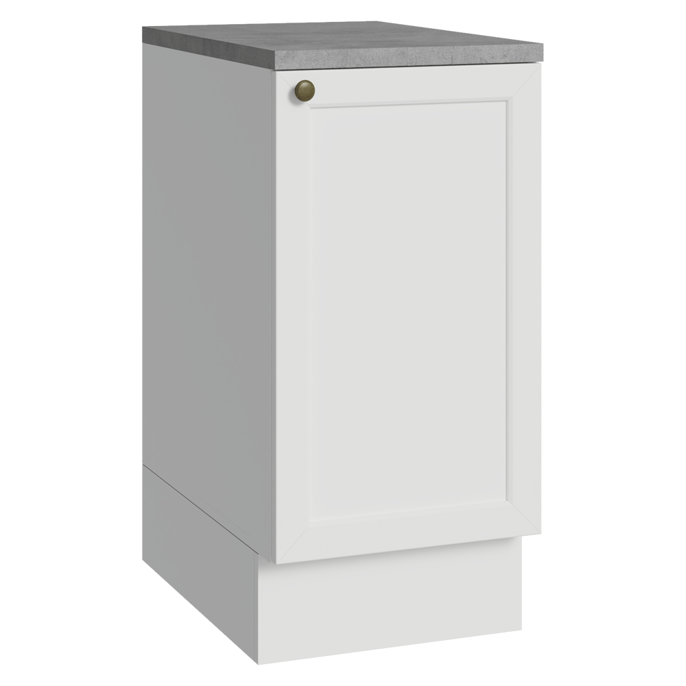 Bajo Mesada de Cocina 40 x 60 cm 1 Puerta (con Mesada) Blanco Vik Madesa