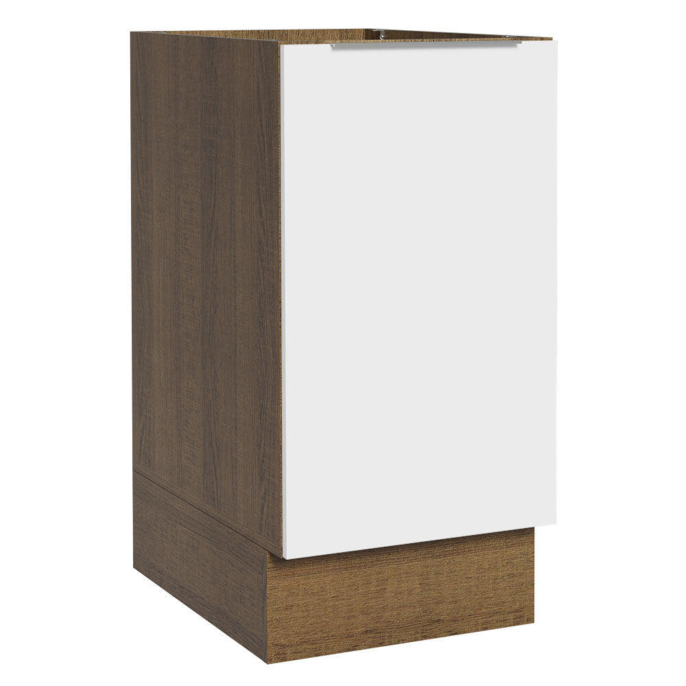 Bajo Mesada Cocina 40 x 60 cm 1 Puerta (Sin Mesada) Marrón/Blanco Stella Madesa