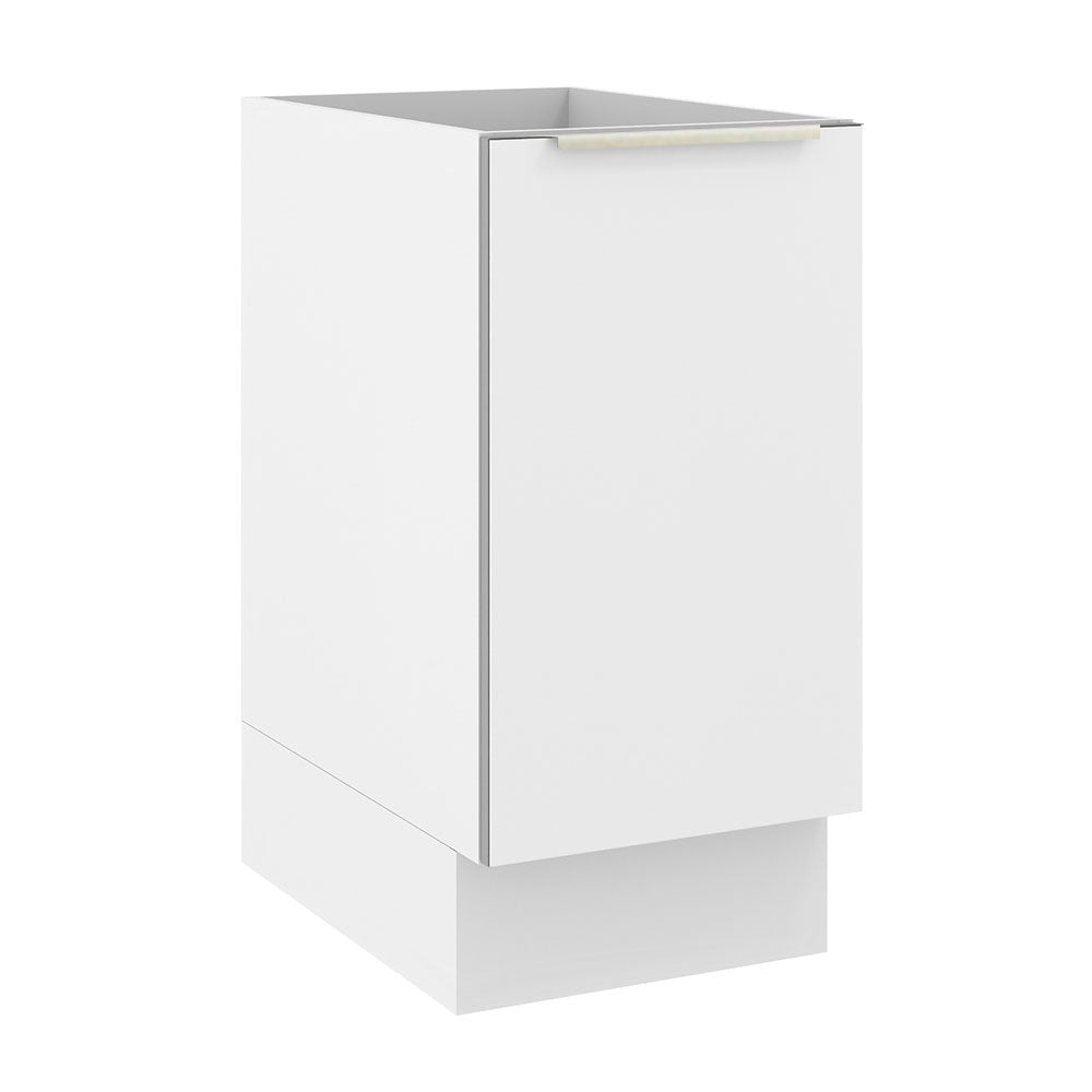 Bajo Mesada Cocina 40 x 60 cm 1 Puerta (Sin Mesada) Blanco/Blanco Aterciopelado Lux Madesa
