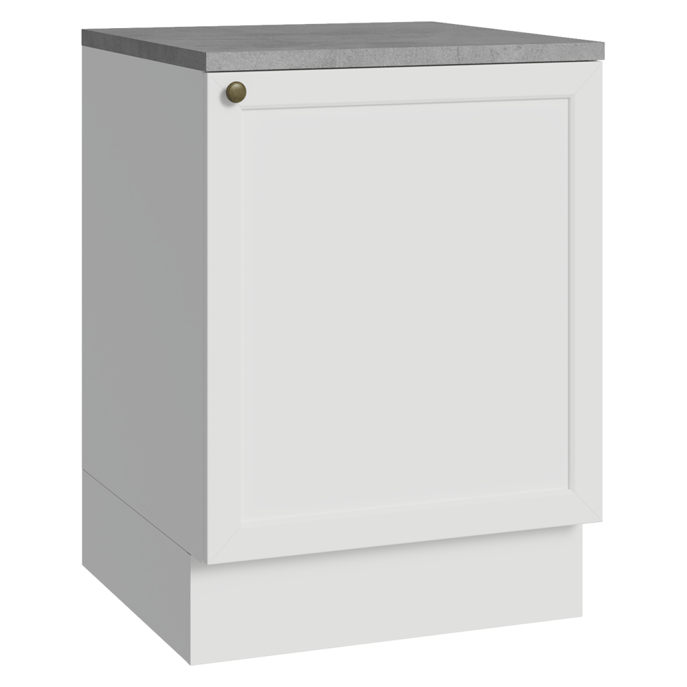 Bajo Mesada de Cocina 60 x 60 cm 1 Puerta (con Mesada) Blanco Vik Madesa