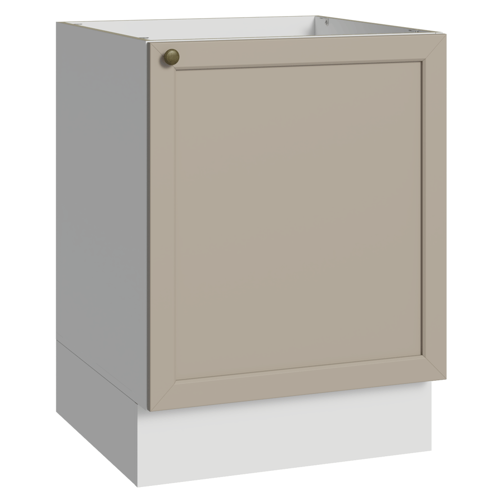 Bajo Mesada 60 x 60 cm 1 Puerta (Sin Mesada) Blanco/Crema Vik Madesa