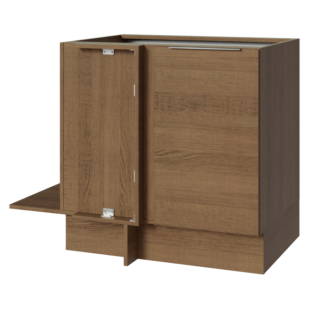 Bajo Mesada Cocina Esquinera 1 Puerta 60 cm Profundidad (Sin Mesada) Marrón Stella Madesa