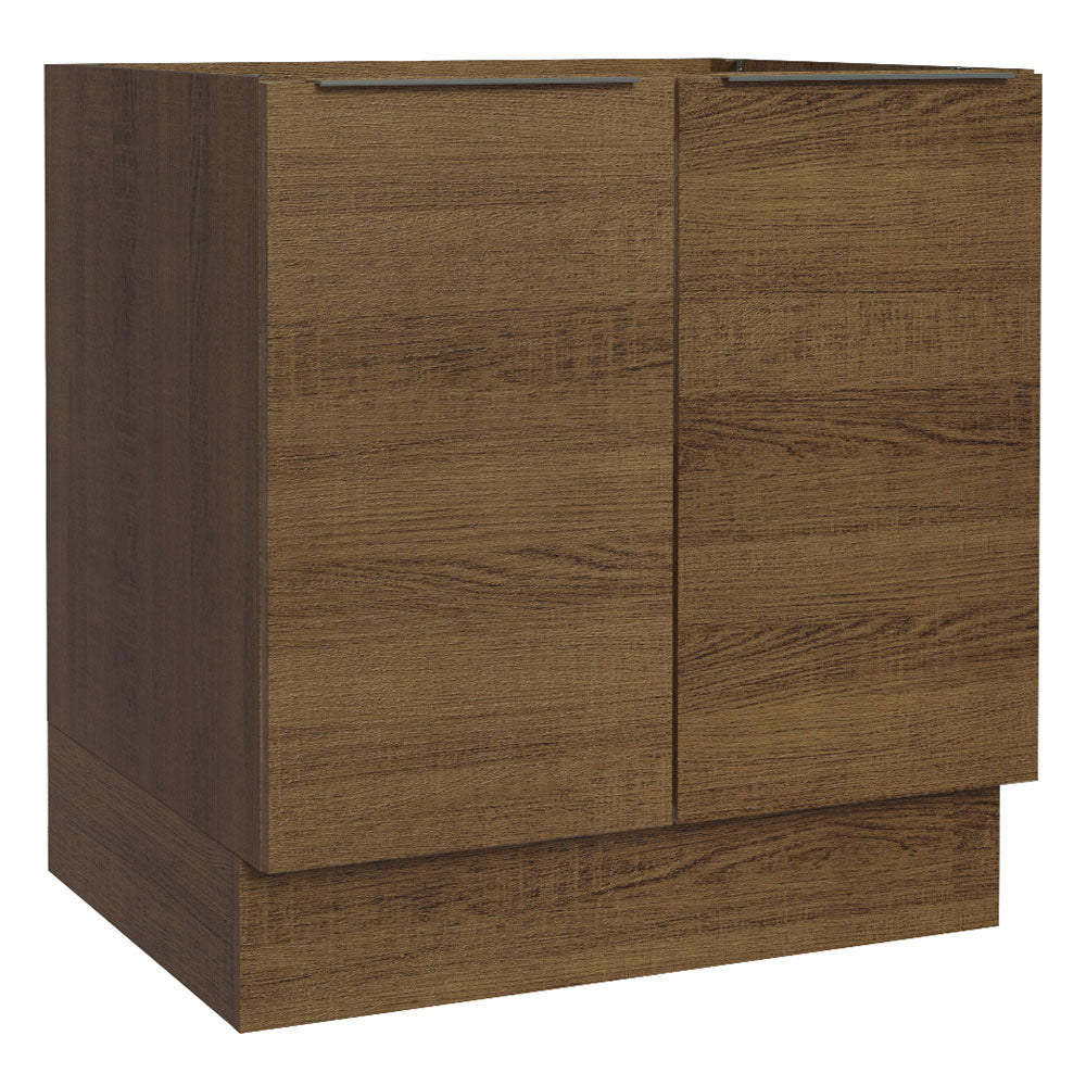 Bajo Mesada Cocina 80 x 60 cm 2 Puertas (Sin Mesada) Marrón Stella Madesa