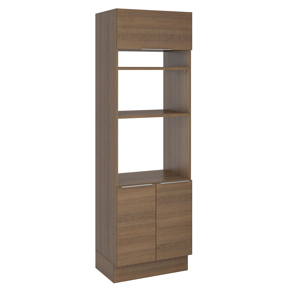 Mueble de Cocina para Horno 70 x 60 cm 3 Puertas Marrón Stella Madesa