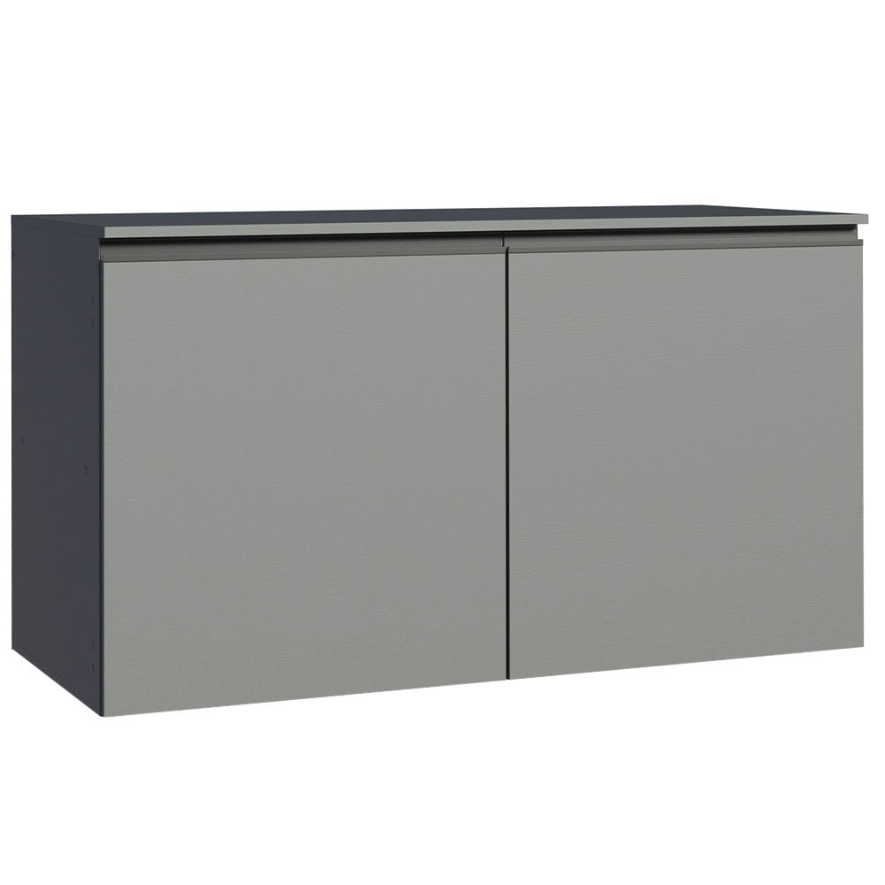 Bajo Mesada Cocina 120 cm 2 Puertas Gris Nice Madesa