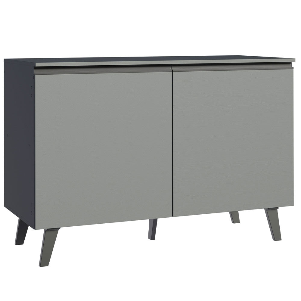 Bajo Mesada Cocina 120 cm 2 Puertas Gris Nice Madesa