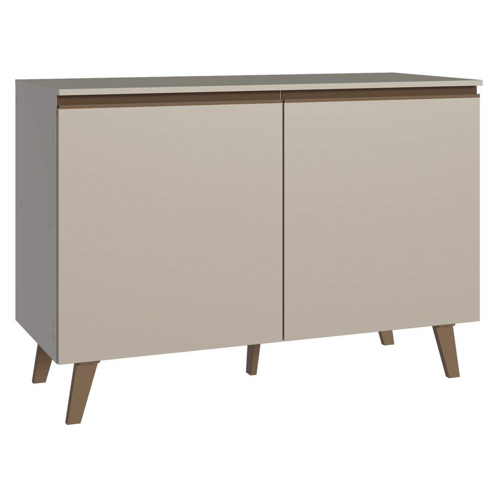 Bajo Mesada para Bacha 120 cm 2 Puertas Con Patas Nice Crema