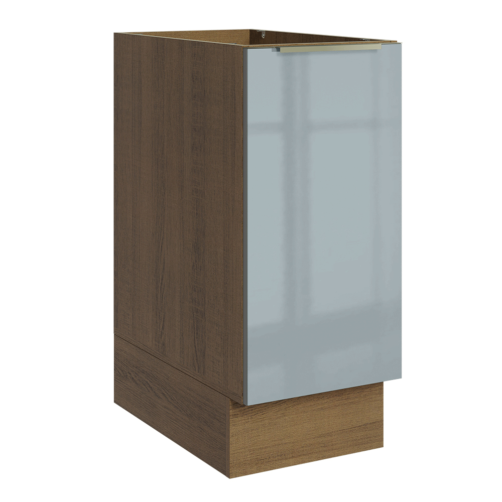 Bajo Mesada de Cocina 35 cm 1 Puerta (Sin Mesada) Marrón/Gris Lux Madesa