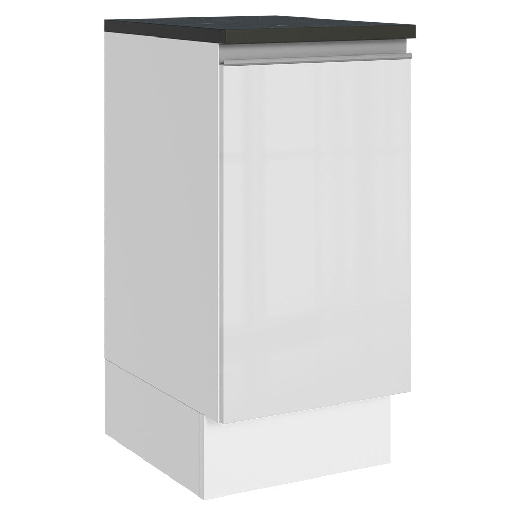 Bajo Mesada Cocina 100% MDF 40 cm 1 Puerta Blanco Brillante Acordes Madesa