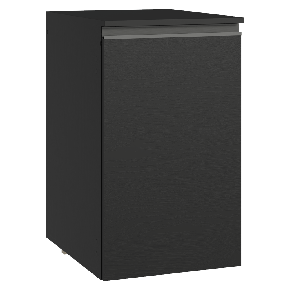 Bajo Mesada de Cocina 40 cm 1 Puerta Flotante Negro Nice Madesa