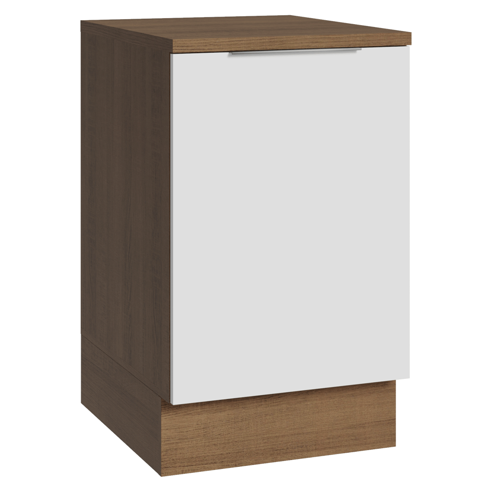 Bajo Mesada 50cm 1 puerta Marrón/Blanco Stella Madesa
