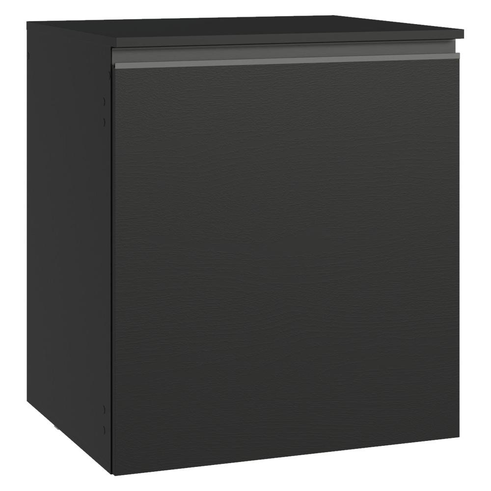 Bajo Mesada de Cocina 60 cm 1 Puerta Flotante Negro Nice Madesa