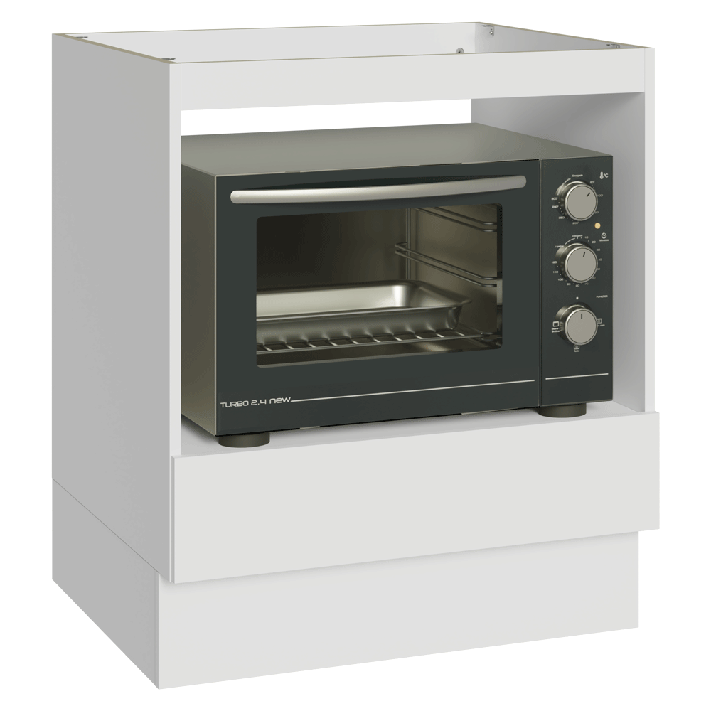 Bajo Mesada para Horno/Microondas 70 cm 1 Gaveta (Sem Mesada) Blanco