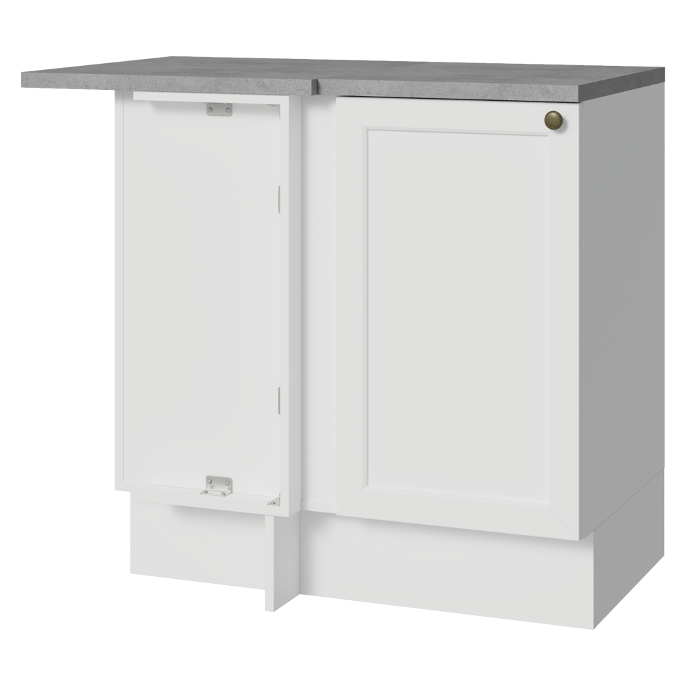 Bajo Mesada esquinero 1 Puerta Blanco Vik Madesa