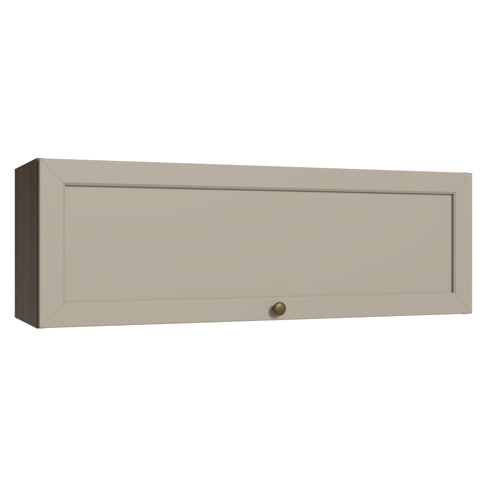 Alacena Cocina 100 cm 1 Pueta Abatible Marrón/Crema Vik Madesa