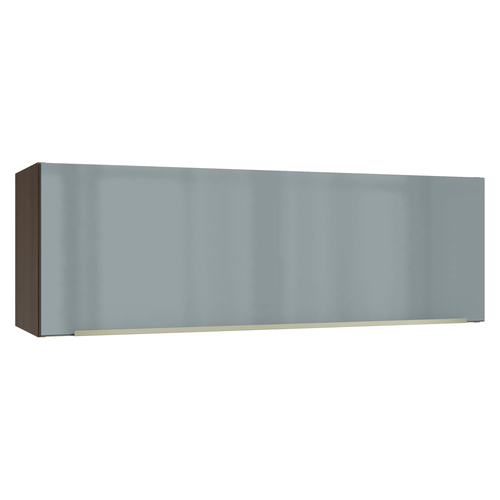 Alacena 100 cm 1 Puerta Rebatible Marrón/Gris Lux Madesa