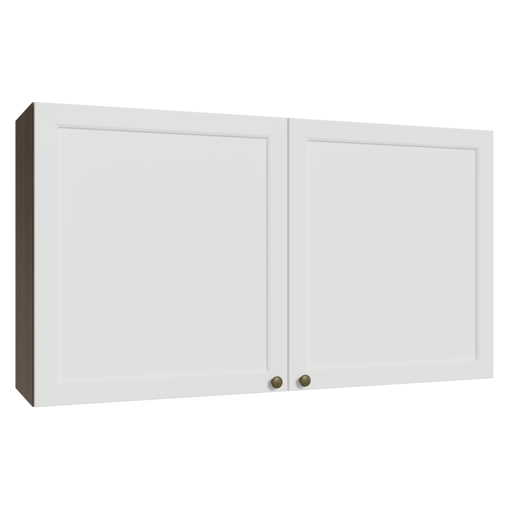 Alacena 120 cm 2 Puertas Marrón/Blanco Vik Madesa