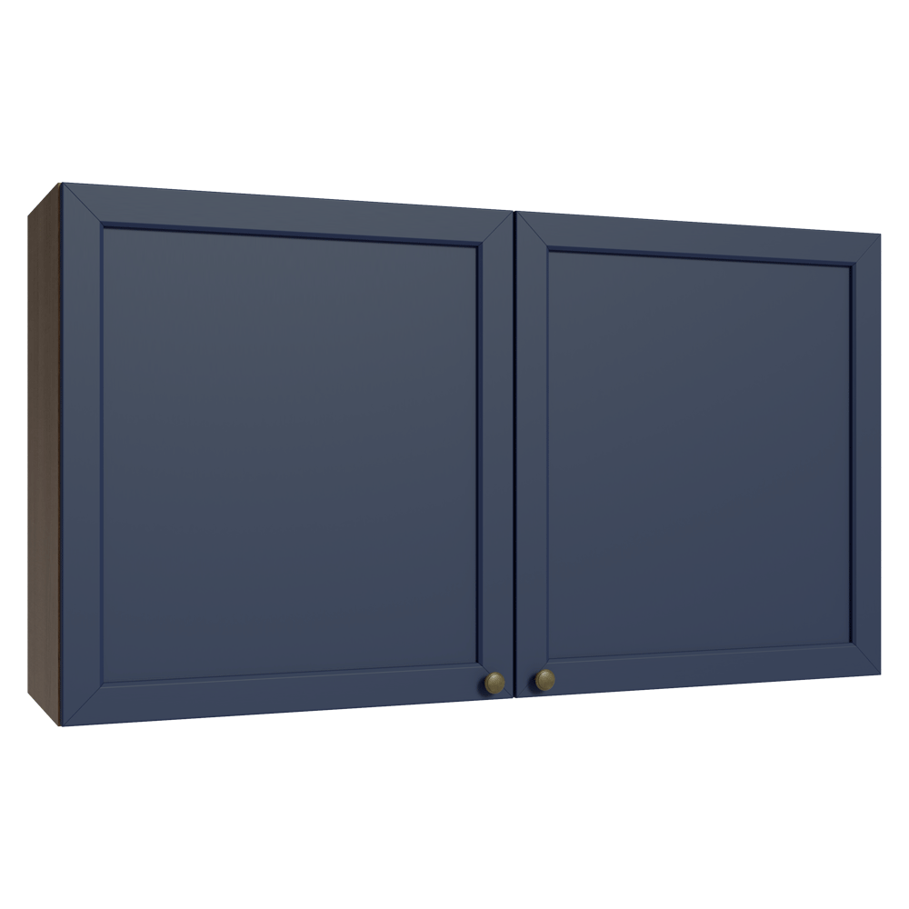 Alacena 120 cm 2 Puertas Blanco/Azul Vik Madesa