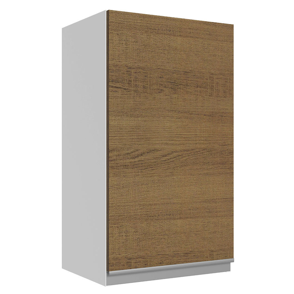 Alacena Cocina 100% MDF 35 cm 1 Puerta Blanco/Marrón Acordes Madesa