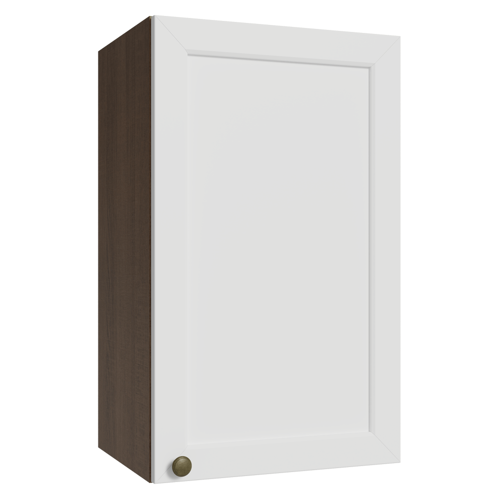 Alacena 40 cm 1 Puerta Marrón/Blanco Vik Madesa