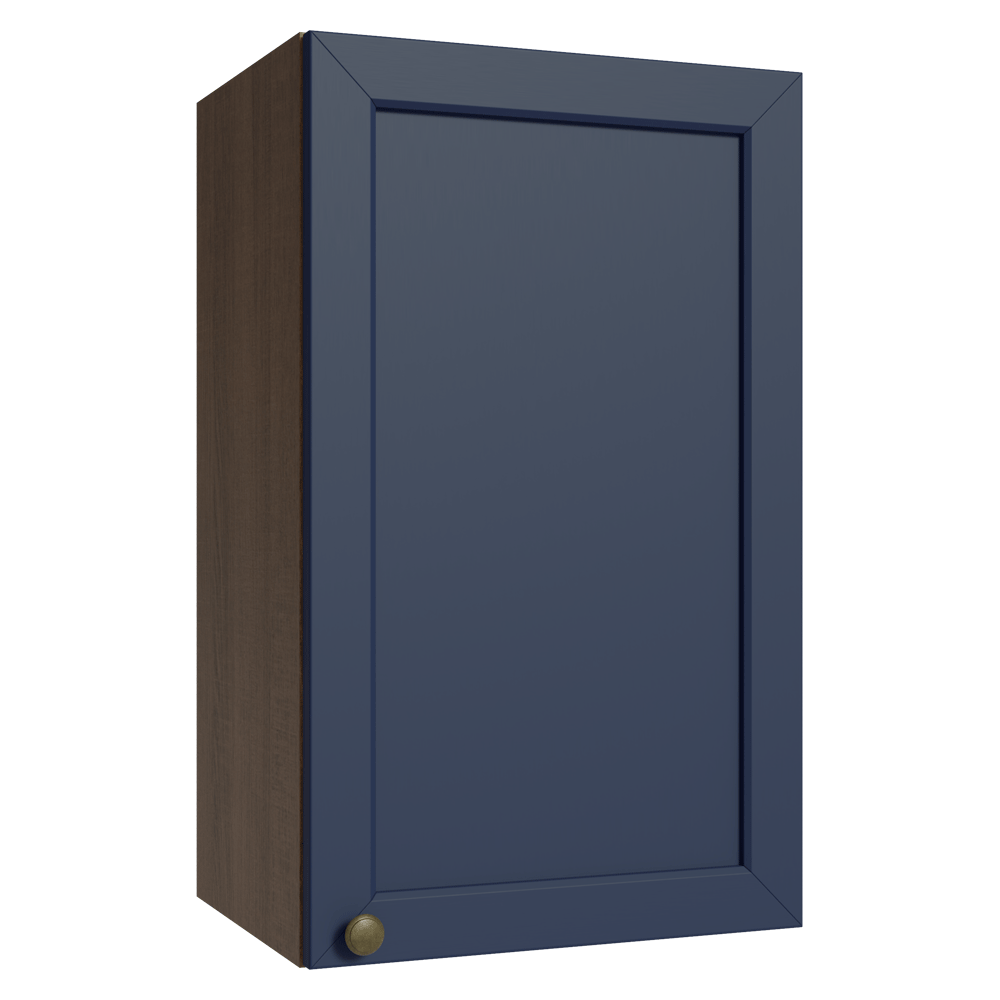 Alacena 40 cm 1 Puerta Marrón/Azul Vik Madesa