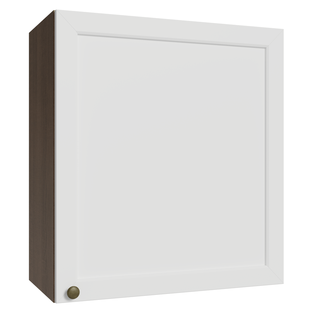 Alacena 60 cm 1 Puerta Marrón/Blanco Vik Madesa