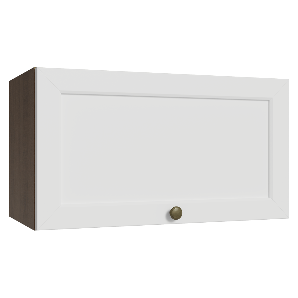 Alacena 60 cm 1 Puerta Puerta Rebatible Marrón/Blanco Vik Madesa