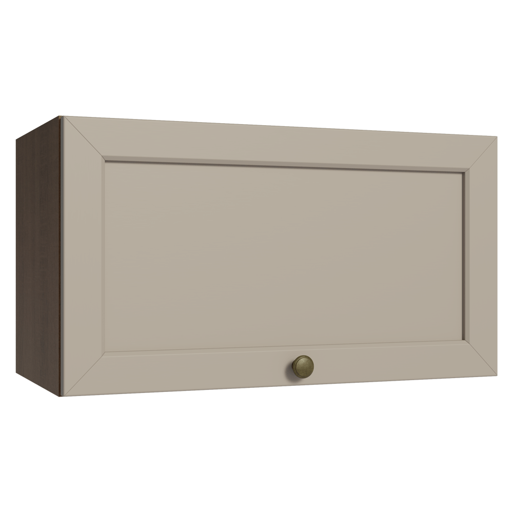 Alacena Cocina 60 cm 1 Pueta Abatible Marrón/Crema Vik Madesa