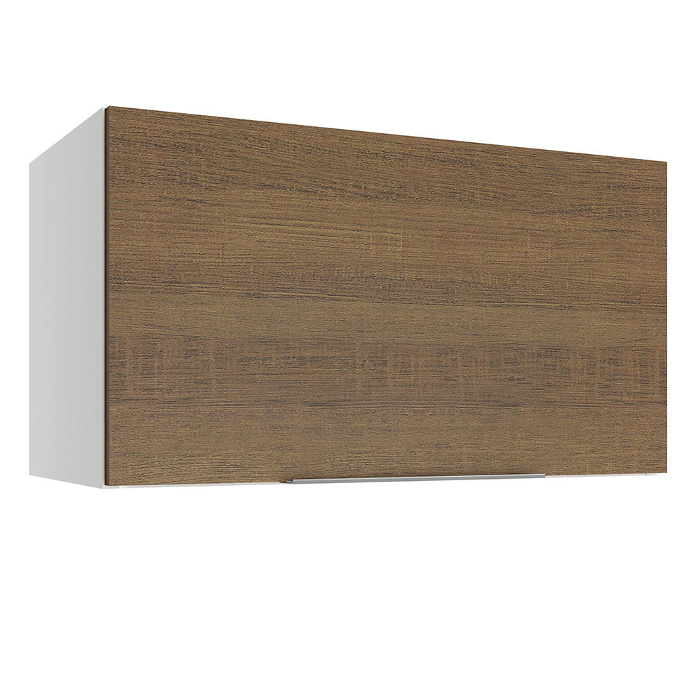 Alacena Cocina 60 cm 1 Puerta Abatible Blanco/Marrón Stella Madesa