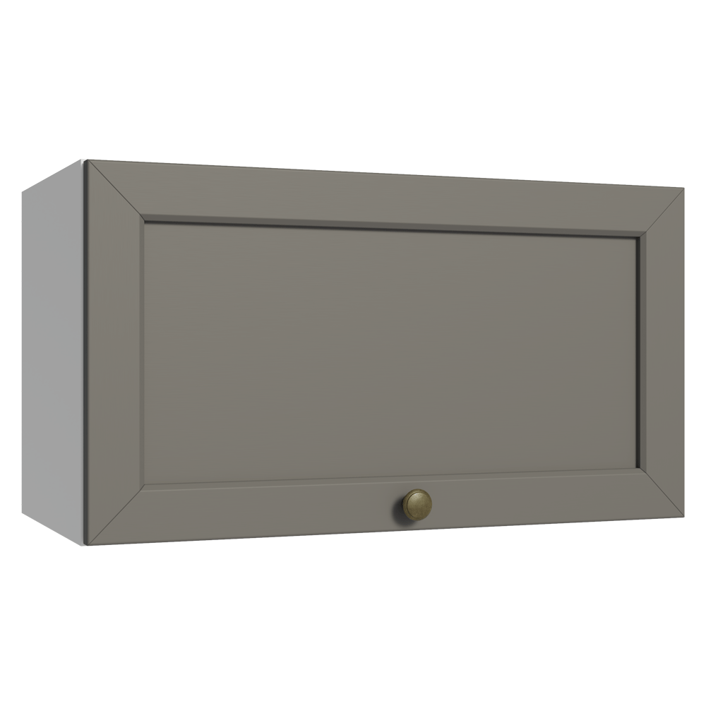 Alacena 60 cm 1 Puerta Puerta Rebatible Blanco/Gris Vik Madesa