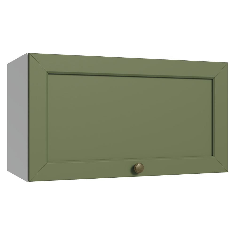 Alacena 60 cm 1 Puerta Puerta Rebatible Blanco/Verde Vik Madesa