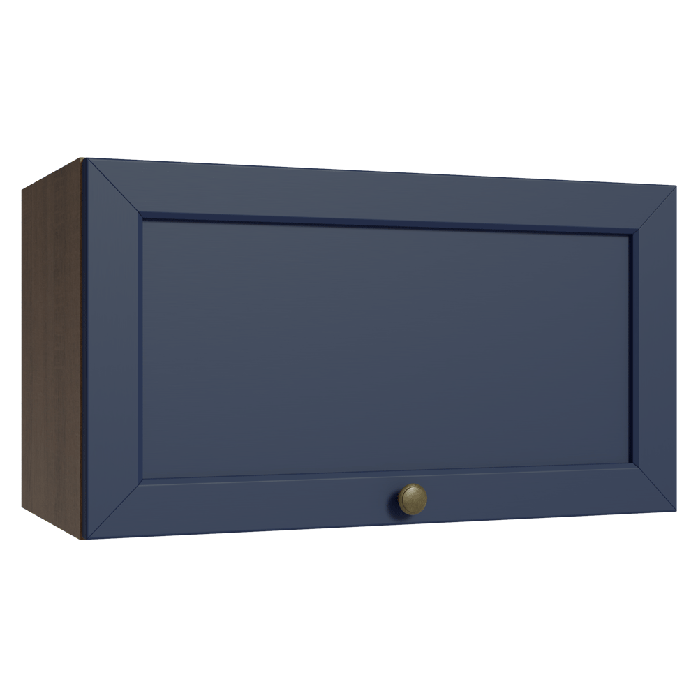 Alacena 60 cm 1 Puerta Puerta Rebatible Marrón/Azul Vik Madesa