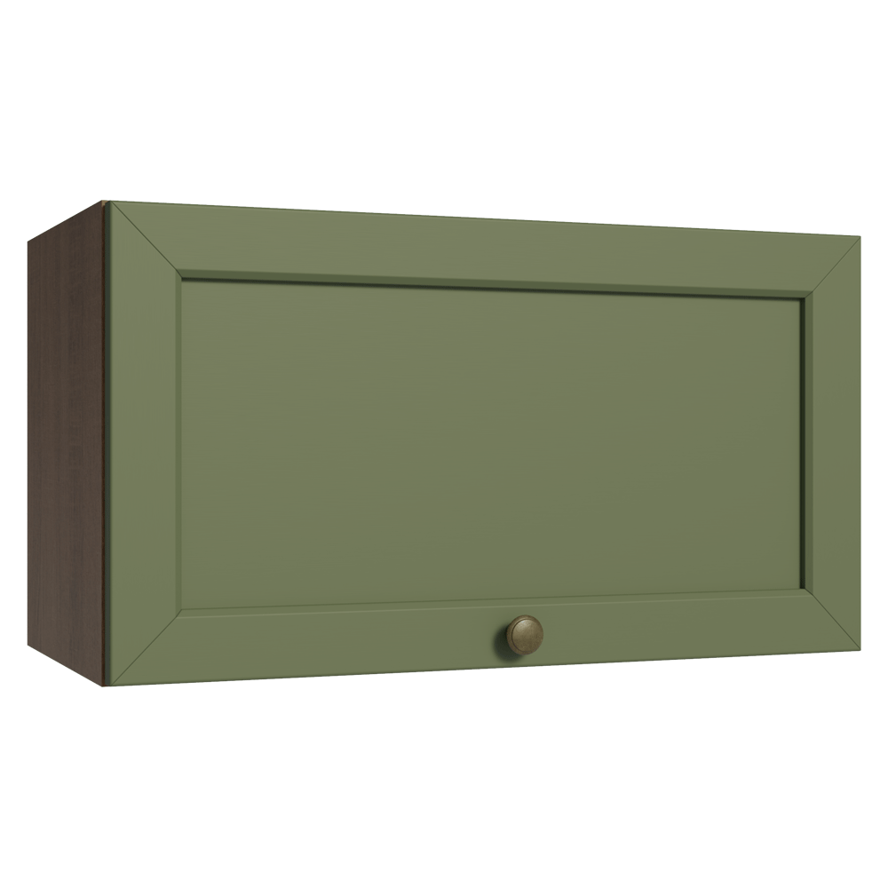 Alacena 60 cm 1 Puerta Puerta Rebatible Marrón/Verde Vik Madesa