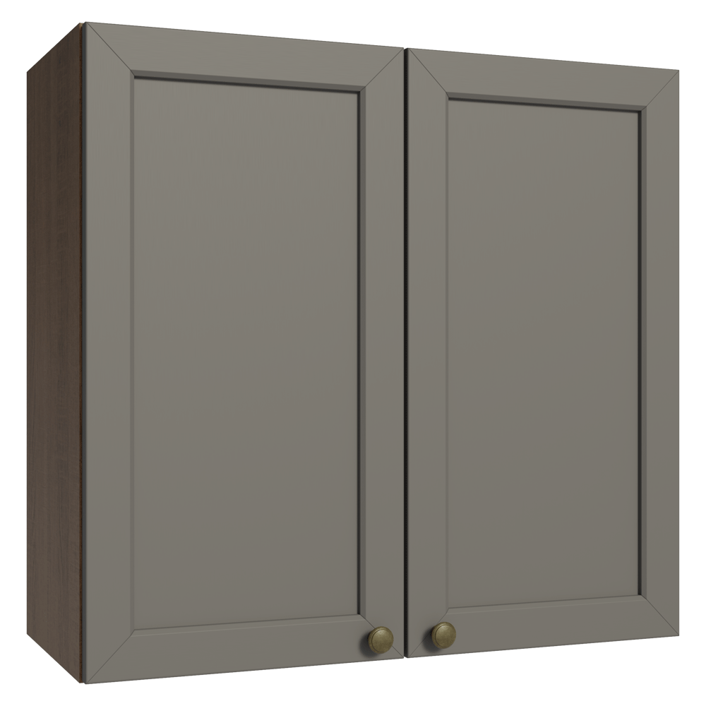 Alacena 70 cm 2 Puertas Marrón/Gris Vik Madesa