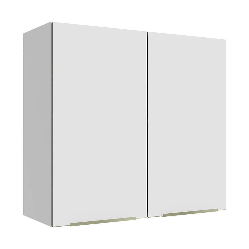 Alacena Cocina 70 cm 2 Puertas Blanco/Blanco Aterciopelado Lux Madesa