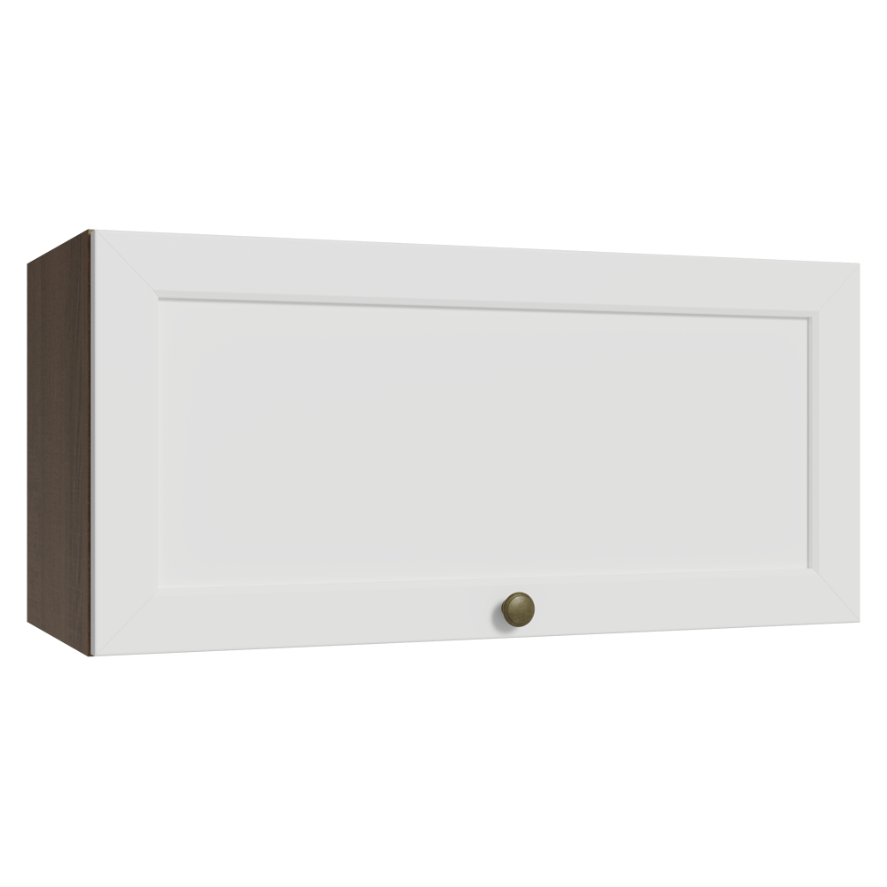 Alacena 70 cm 1 Puerta Puerta Rebatible Marrón/Blanco Vik Madesa