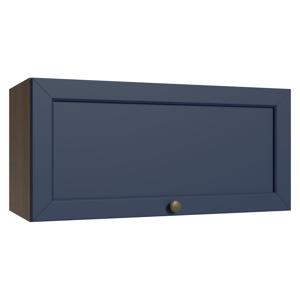 Alacena 70 cm 1 Puerta Puerta Rebatible Marrón/Azul Vik Madesa