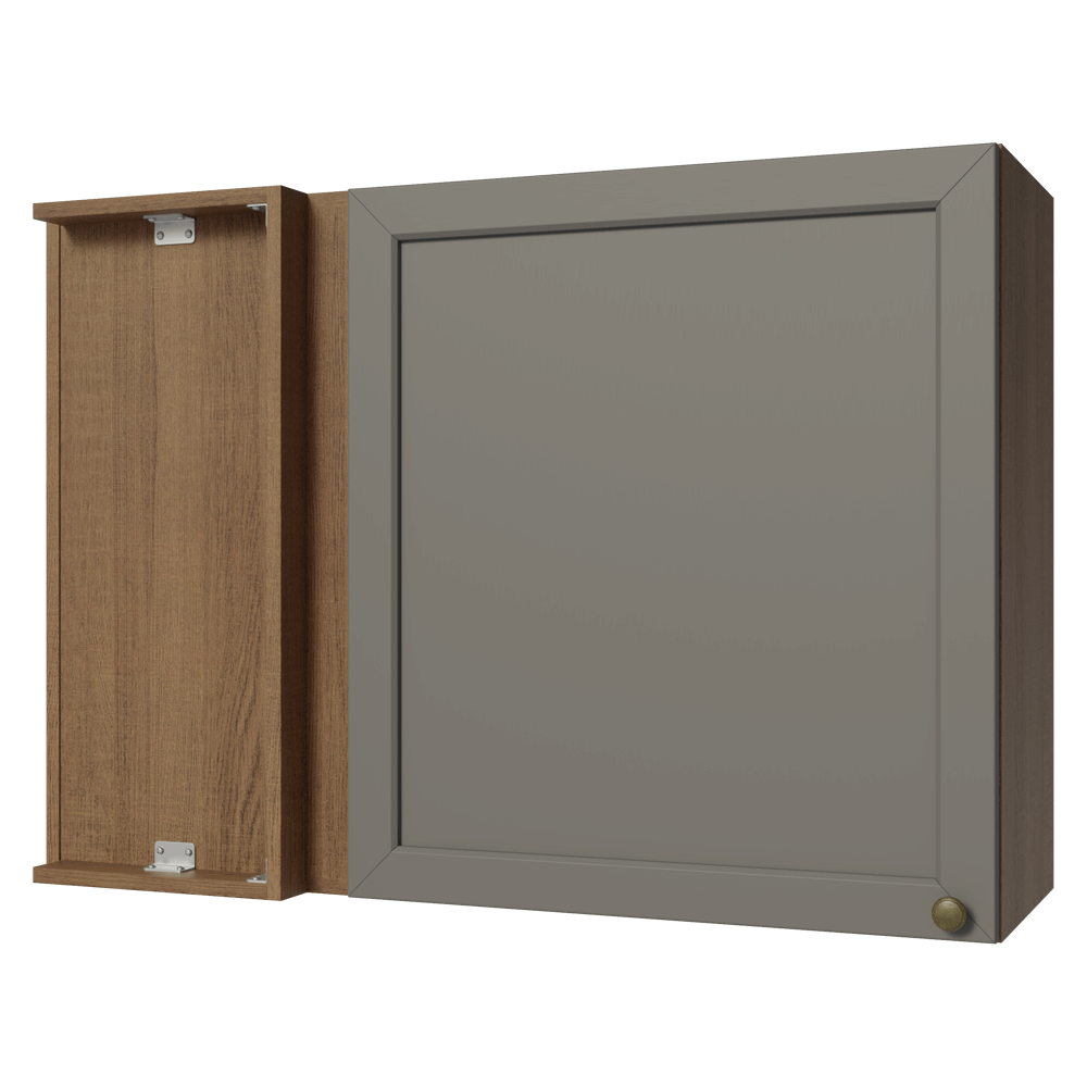 Alacena esquinero 1 Puerta Marrón/Gris Vik Madesa