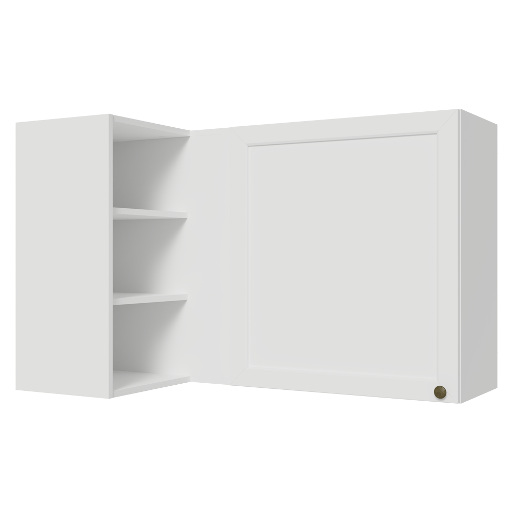 Alacena esquinero Para Linha 60 cm de Profundidade Blanco Vik Madesa