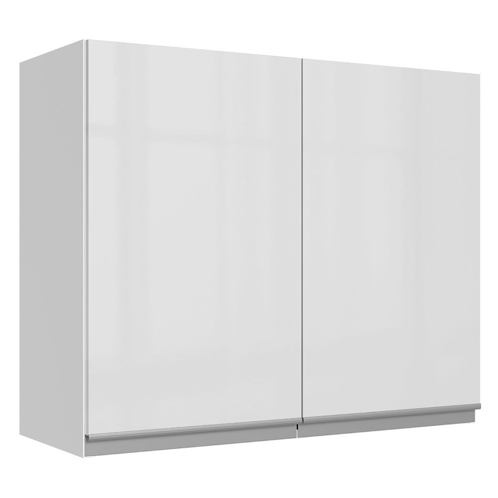 Alacena Cocina 100% MDF 80 cm 2 Puertas Blanco Brillante Acordes Madesa